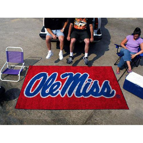 Mississippi Rebels NCAA Ulti-Mat Floor Mat (5x8') Ole Miss Logo