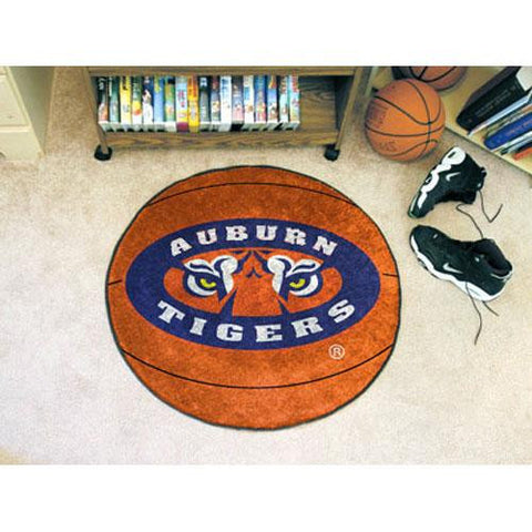 Auburn Tigers NCAA Basketball Round Floor Mat (29) Tiger Eye