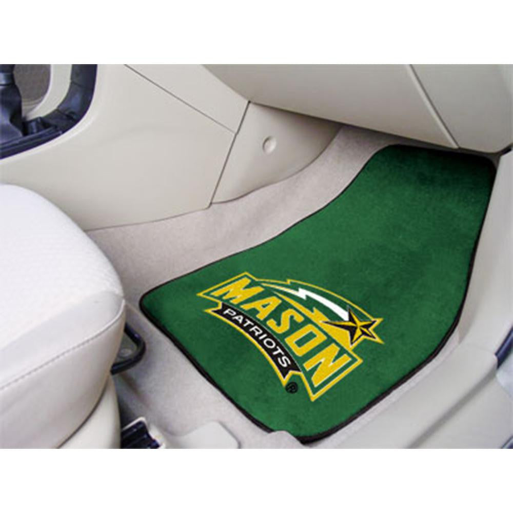 George Mason Patriots NCAA 2-Piece Printed Carpet Car Mats (18x27)