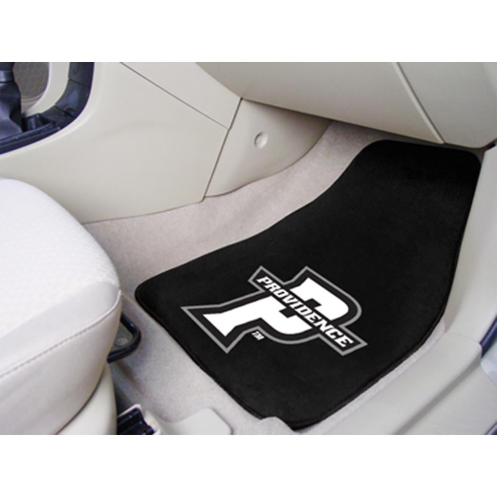 Providence Friars NCAA 2-Piece Printed Carpet Car Mats (18x27)