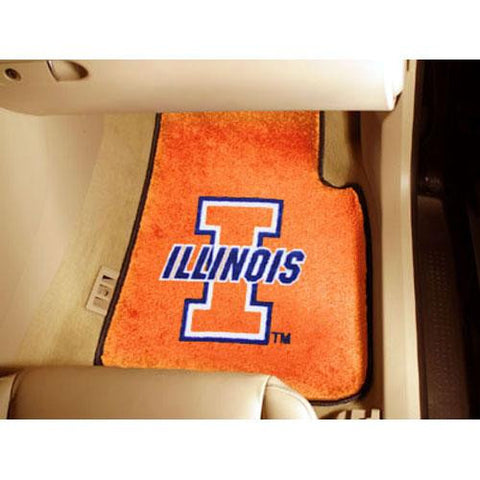 Illinois Fighting Illini NCAA Car Floor Mats (2 Front)