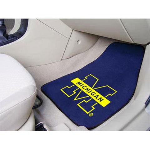 Michigan Wolverines NCAA Car Floor Mats (2 Front)