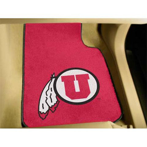 Utah Runnin Utes NCAA Car Floor Mats (2 Front)