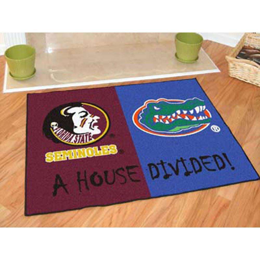 Florida State Seminoles-Florida Gators NCAA House Divided NCAA All-Star Floor Mat (34x45)