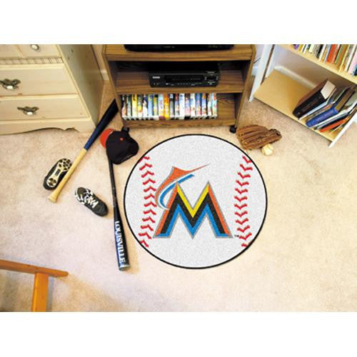 Miami Marlins MLB Baseball Round Floor Mat (29)