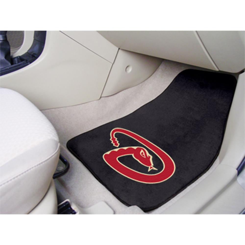 Arizona Diamondbacks MLB 2-Piece Printed Carpet Car Mats (18x27)