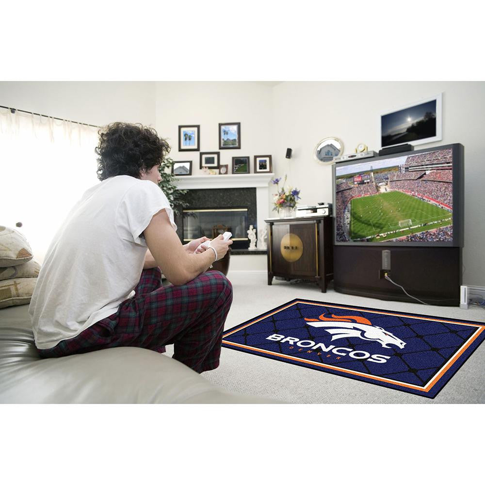 Denver Broncos NFL Floor Rug (4'x6')