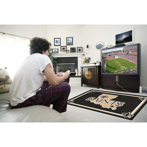 New Orleans Saints NFL Floor Rug (4'x6')