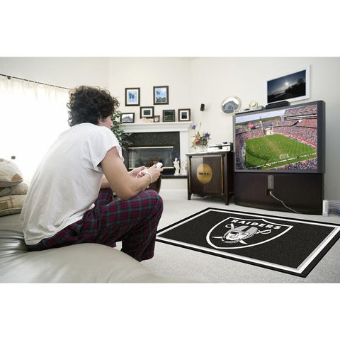 Oakland Raiders NFL Floor Rug (4'x6')