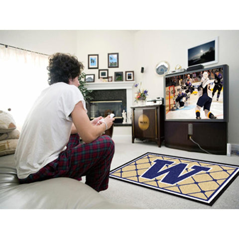 Washington Huskies NCAA Floor Rug (4'x6')