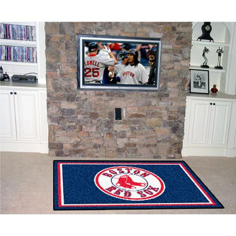 Boston Red Sox MLB Floor Rug (4'x6')