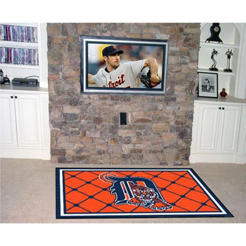 Detroit Tigers MLB Floor Rug (5x8')