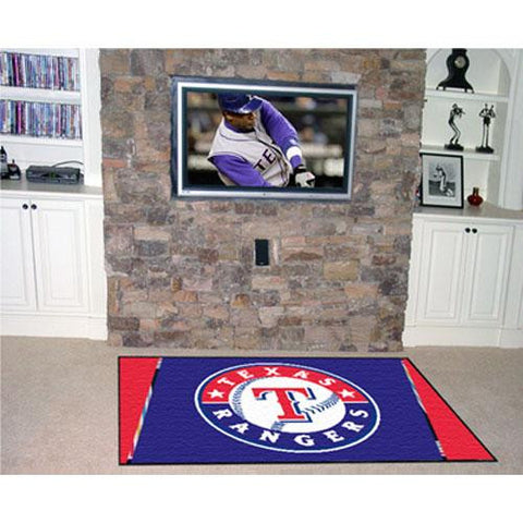 Texas Rangers MLB Floor Rug (4'x6')