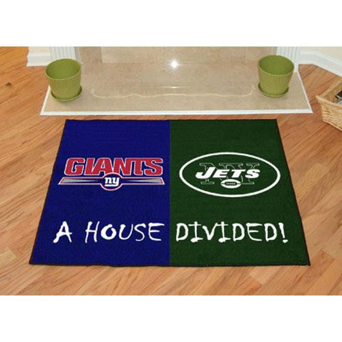 NY Giants - NY Jets House Divided NFL All-Star Floor Mat (34x45)