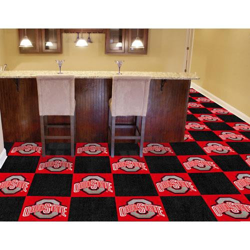 Ohio State Buckeyes NCAA Team Logo Carpet Tiles