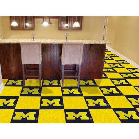 Michigan Wolverines NCAA Team Logo Carpet Tiles