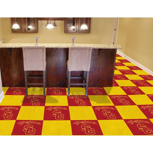 USC Trojans NCAA Team Logo Carpet Tiles