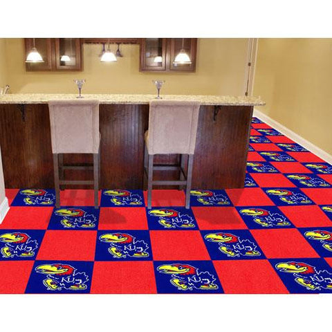 Kansas Jayhawks NCAA Team Logo Carpet Tiles