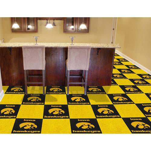 Iowa Hawkeyes NCAA Team Logo Carpet Tiles