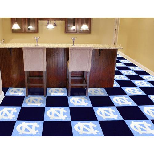 North Carolina Tar Heels NCAA Team Logo Carpet Tiles