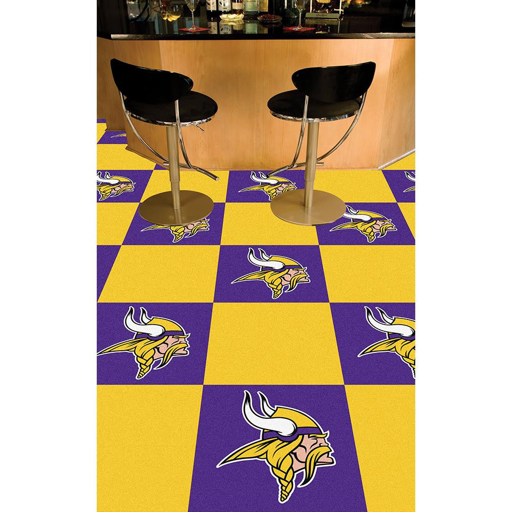 Minnesota Vikings NFL Team Logo Carpet Tiles