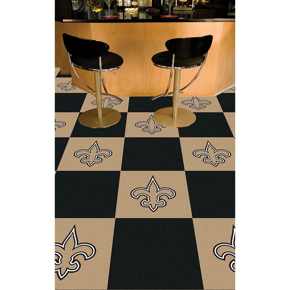 New Orleans Saints NFL Team Logo Carpet Tiles