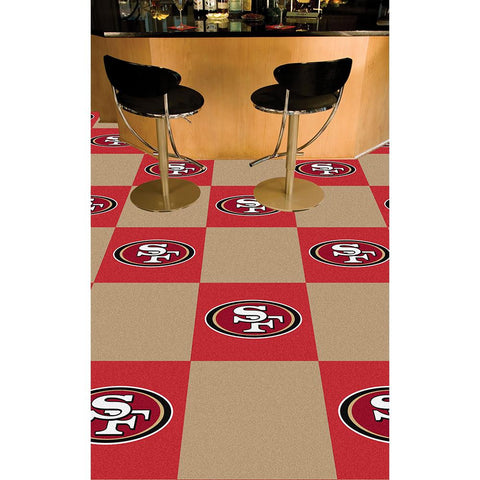 San Francisco 49ers NFL Team Logo Carpet Tiles