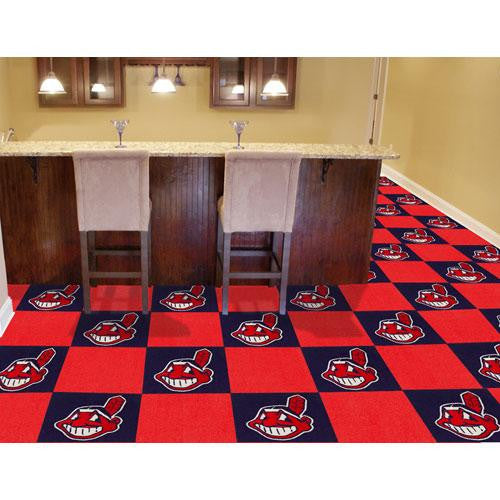 Cleveland Indians MLB Team Logo Carpet Tiles