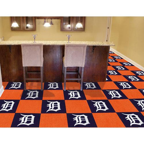 Detroit Tigers MLB Team Logo Carpet Tiles