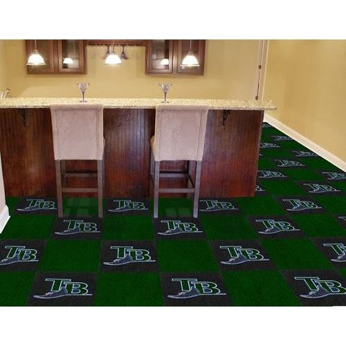 Tampa Bay Devil Rays MLB Team Logo Carpet Tiles