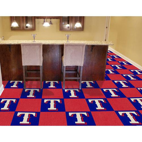 Texas Rangers MLB Team Logo Carpet Tiles