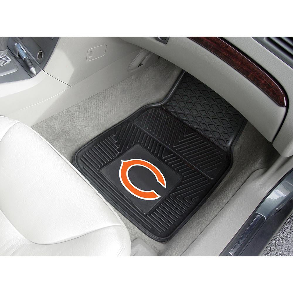 Chicago Bears NFL Heavy Duty 2-Piece Vinyl Car Mats (18x27)