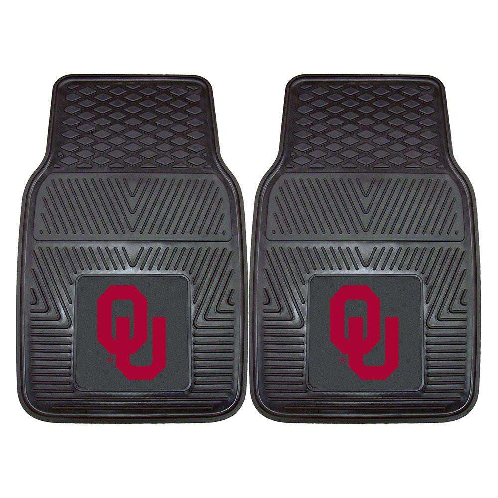 Oklahoma Sooners NCAA Heavy Duty 2-Piece Vinyl Car Mats (18x27)