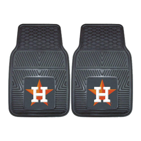 Houston Astros MLB Heavy Duty 2-Piece Vinyl Car Mats (18x27)