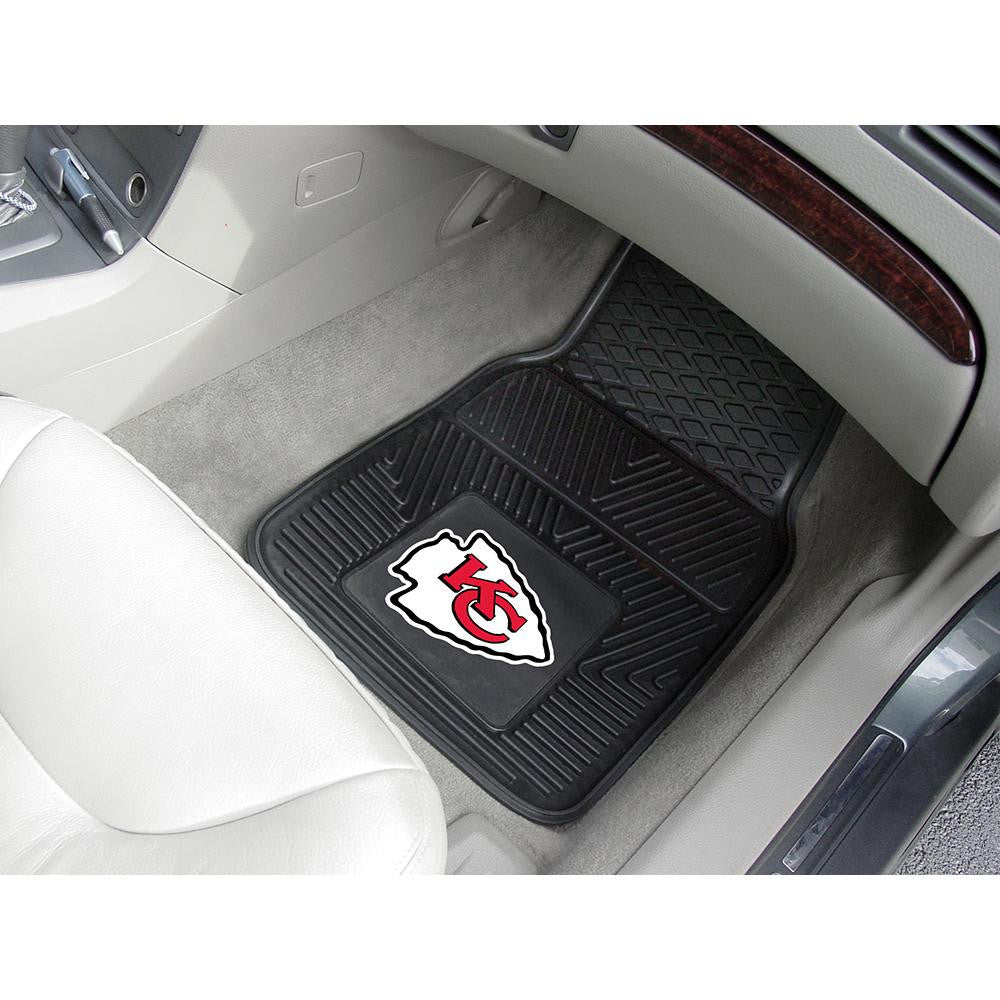 Kansas City Chiefs NFL Heavy Duty 2-Piece Vinyl Car Mats (18x27)