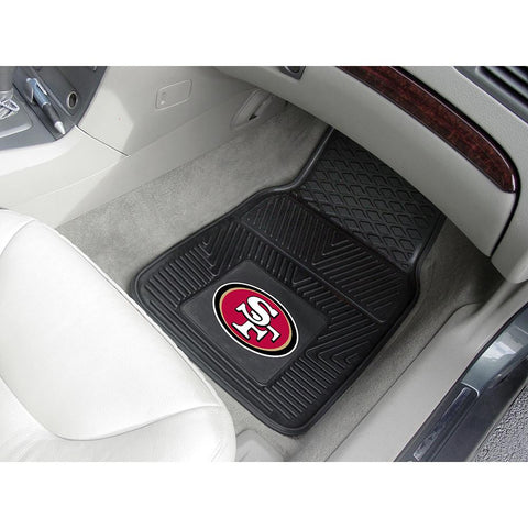 San Francisco 49ers NFL Heavy Duty 2-Piece Vinyl Car Mats (18x27)