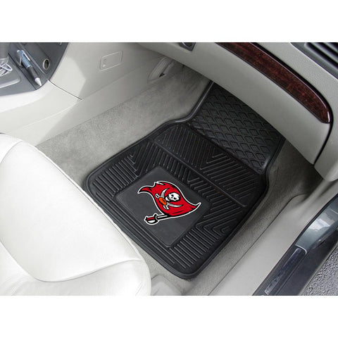 Tampa Bay Buccaneers NFL Heavy Duty 2-Piece Vinyl Car Mats (18x27)