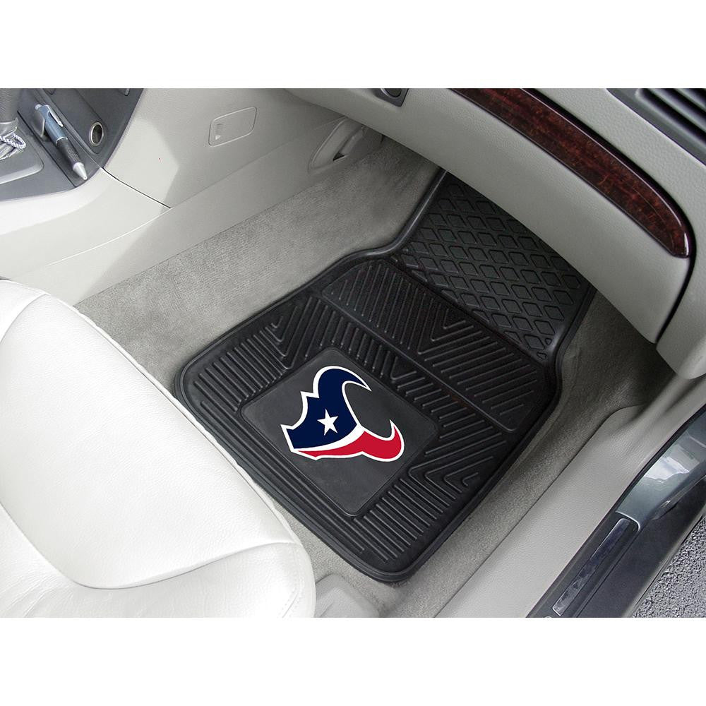 Houston Texans NFL Heavy Duty 2-Piece Vinyl Car Mats (18x27)