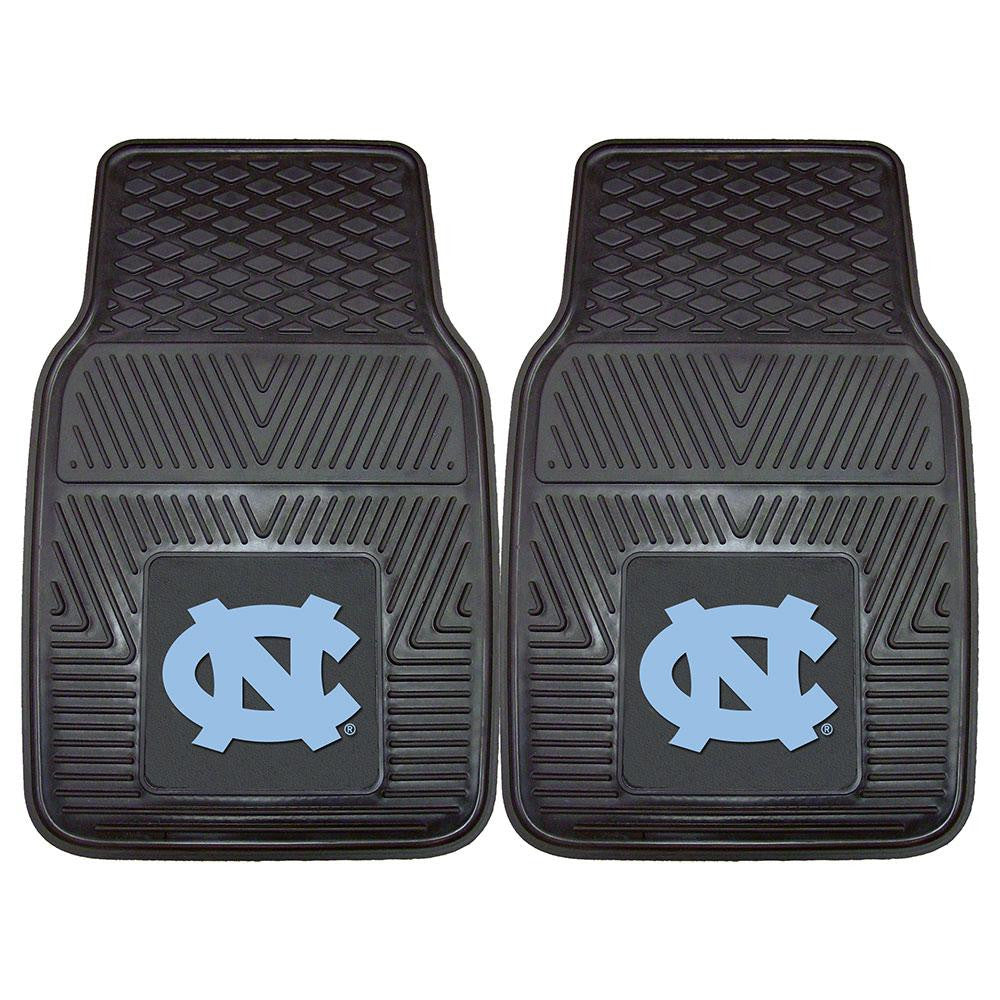 North Carolina Tar Heels NCAA Heavy Duty 2-Piece Vinyl Car Mats (18x27)