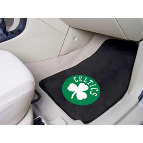 Boston Celtics NBA 2-Piece Printed Carpet Car Mats (18x27)