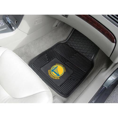 Golden State Warriors NBA Heavy Duty 2-Piece Vinyl Car Mats (18x27)