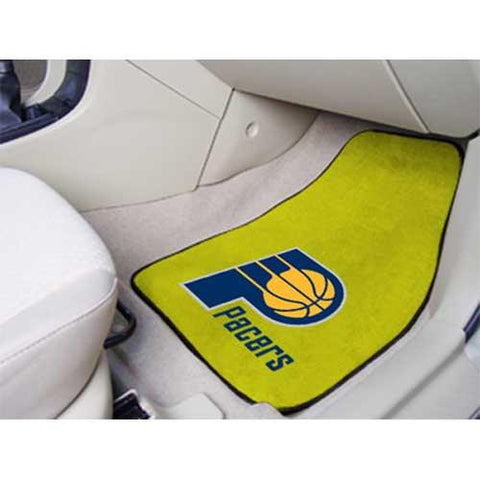 Indiana Pacers NBA 2-Piece Printed Carpet Car Mats (18x27)