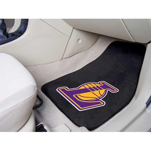 Los Angeles Lakers NBA 2-Piece Printed Carpet Car Mats (18x27)