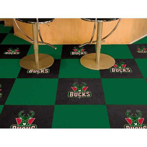 Milwaukee Bucks NBA Carpet Tiles (18x18 tiles)