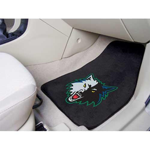 Minnesota Timberwolves NBA 2-Piece Printed Carpet Car Mats (18x27)