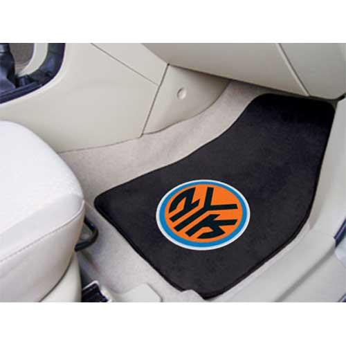 New York Knicks NBA 2-Piece Printed Carpet Car Mats (18x27)