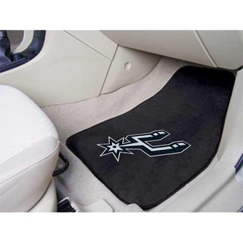 San Antonio Spurs NBA 2-Piece Printed Carpet Car Mats (18x27)