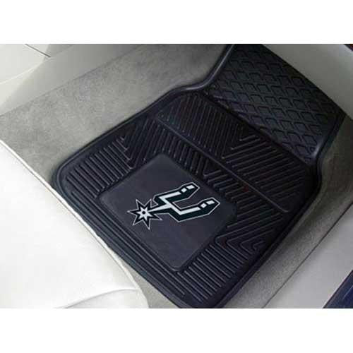 San Antonio Spurs NBA Heavy Duty 2-Piece Vinyl Car Mats (18x27)