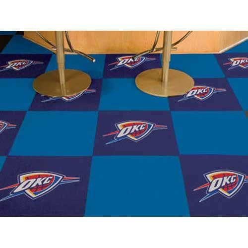 Oklahoma City Thunder NBA Carpet Tiles (18x18 tiles)