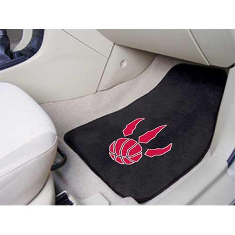 Toronto Raptors NBA 2-Piece Printed Carpet Car Mats (18x27)